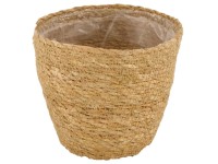 DecoFinder Korb Prima Seegras Natur Ø 12 cm / Höhe 12 cm