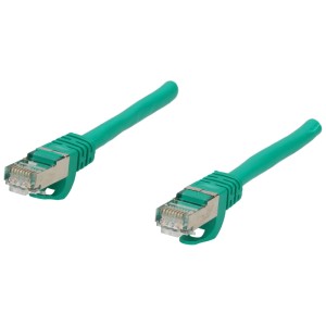 Cavo di rete verde Schwaiger Cat. 6 S/FTP, 1 m, per computer e multimedia.