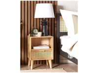 Beliani Nachttisch Seney Paulownia-Holz Braun (HxBxT) 55 x 40 x 30 cm