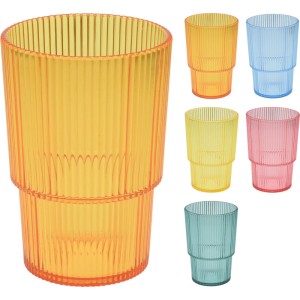 Gobelets en polystyrène assortis, 475 ml, en différentes couleurs.