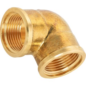Coude fileté en laiton, 30,3 mm (Rp 1) pour plomberie et chauffage.