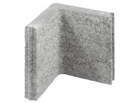 Eckstein Grau 90 Grad-Ecke 25 cm x 25 cm x 5 cm Eckstein Grau 90 Grad-Ecke 25 cm x 25 cm x 5 cm