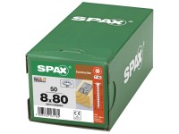 Spax Tellerkopfschraube TRX Wirox Hi.Force Vollgewinde 8 x 80 mm / 50 Stk. Spax Tellerkopfschraube TRX Wirox Hi.Force Vollgewinde 8 x 80 mm / 50 Stk.