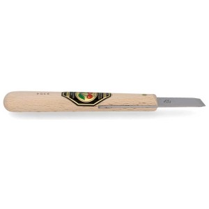 Coltello per intaglio Kirschen Kerbschnitz n. 3354 con manico in legno e lama dritta.
