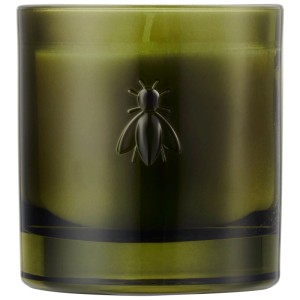 La Rochere Duftkerze Abeille Feige im grünen Glas mit Bienenmotiv.