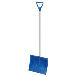 Spazzaneve blu Igloo Comfort con manico in legno, larghezza di lavoro 29 cm.