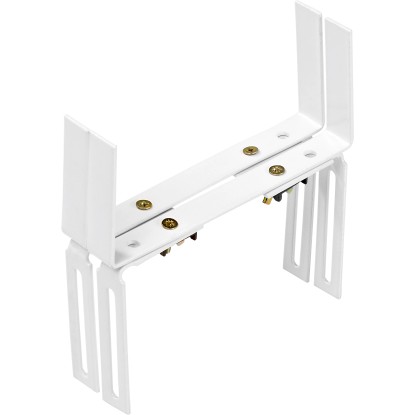 Balkonkastenhalter Stahl pulverbeschichtet Weiss verstellbar / 2 Stk.