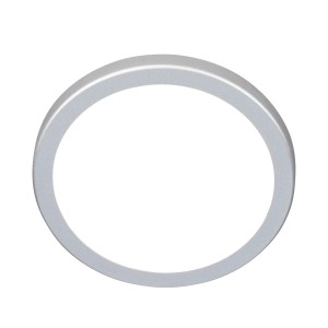 Plafonnier LED Briloner Kada, ultraplat, chrome mat, Ø 19,2 cm.