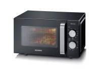 Severin Mikrowelle Flat Bed MW7762 Edelstahl Schwarz 20 l / 800 W Grill 1'000 W