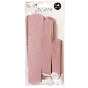 I Am Creative Pompons-Set, 3 rosa Seidenpapier-Pompons in verschiedenen Größen.