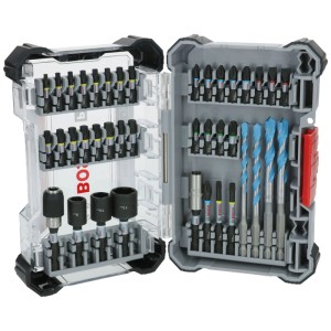 Set di punte per cacciavite e trapano Bosch Professional da 40 pezzi in valigetta.