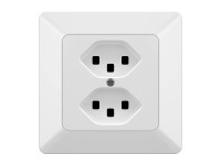 UP-Steckdose 2x Typ 23 Modino Priamos Weiss UP-Steckdose 2x Typ 23 Modino Priamos Weiss
