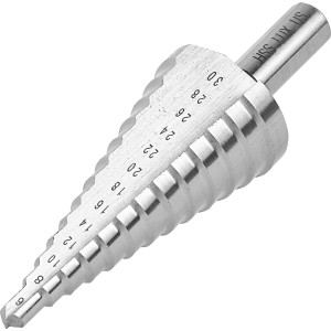 Foret étagé LUX, 6-30 mm, foret universel en acier HSS pour perçages précis dans le métal, le bois et le plastique.