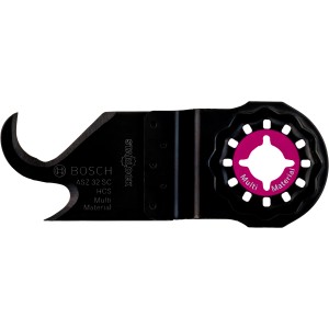 Lame multifonction Bosch HCS Multimesser Pro ASZ 32 SC pour outils multifonctions, idéale pour couper moquette, carton et gazon synthétique.