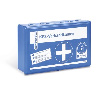 Cassetta di pronto soccorso Cartrend Classic blu per auto, attrezzatura di primo soccorso.