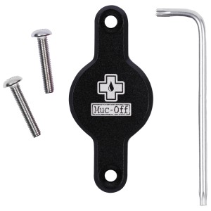 Muc-Off Supporto telaio Secure Tag Holder 2.0 Nero con viti e chiave.