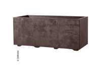 Deroma Pflanzkasten Millenium Braun (HxBxT) 25 x 59 x 25 cm