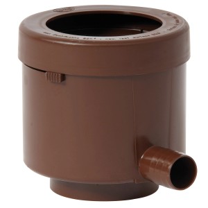Garantia filtro pluviale riempitore automatico De Luxe, marrone, per serbatoi e pluviali DN 70/100.