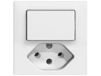 Feller Kleinkombi-Schalter EdizioDue Schema 3 / T13 Einsatz + Frontplatte Weiss Feller Kleinkombi-Schalter EdizioDue Schema 3 / T13 Einsatz + Frontplatte Weiss