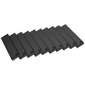 10 plaquettes de montage Roro noires (6 mm) pour fenêtres PVC, pour aligner et caler.