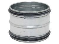 Wickelfalz-Rohrverbinder mit Lippendichtung Ø 125 mm