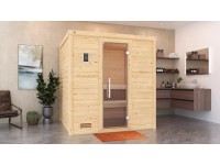 Weka Massivholzsauna Bergen 1.8 Sparset Glastür BioS 7,5 kW Weka Massivholzsauna Bergen 1.8 Sparset Glastür BioS 7,5 kW