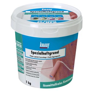 Knauf Spezialhaftgrund 1 kg en seau : Primaire d'accrochage pour surfaces lisses et non absorbantes.