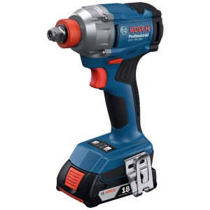 Avvitatore a impulsi a batteria Bosch GDX 18V-285: avvitatore a impulsi blu con attacco per inserti.
