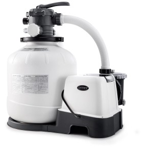 Intex Krystal Clear filtre à sable avec système au sel QX2600 pour piscines jusqu'à 56800 l.