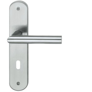 Alpertec Türbeschlag Nora Reno BB 78 mm, Langschild-Garnitur aus Edelstahl satiniert.