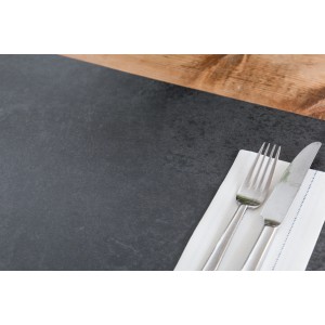 d-c-fix Set de table Rio Ardoise, 44x29cm, avec couverts sur serviette. Protection de table décorative.