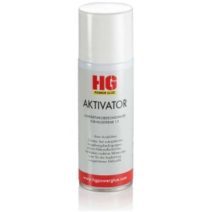 HG Powerglue Attivatore Spray, 200ml, per incollaggio rapido. Acceleratore di indurimento per adesivi industriali.