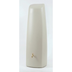 Garantia Serbatoio da parete per acqua piovana Elegance, 400 l, beige sabbia, con rubinetto (non incluso).