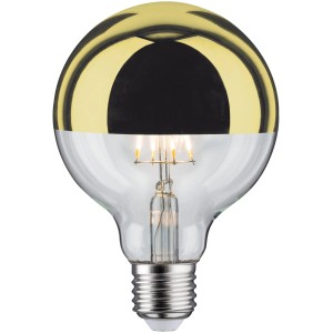 Paulmann LED-Glühbirne, 6,5W, E27, Kopfspiegel Gold, warmweiß, für Pendelleuchten.