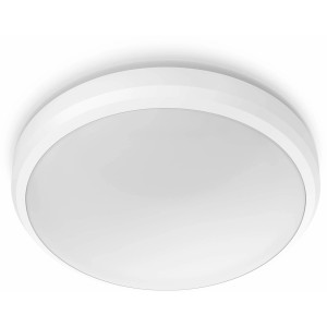Plafonnier extérieur LED rond blanc Philips Doris, 6W, 2700K.