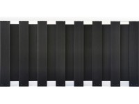 Vorgartenzaun-Element WPC Aluminium Anthrazit 90 x 180 cm