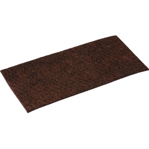 Feutre de protection marron, 10x20cm, lot de 3, pour protéger meubles et sols.