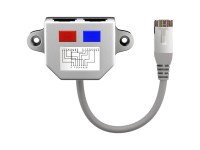 Splitter via cavo RJ45 Grigio