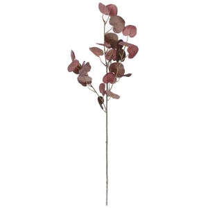 Ramo di eucalipto marrone come fiore artificiale, alto 72 cm, per decorazioni moderne.