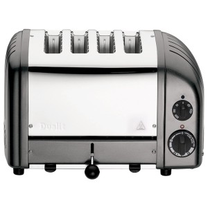 Dualit Tostapane Classic, quattro fette, antracite. Tostapane compatto a 4 fette con comandi.
