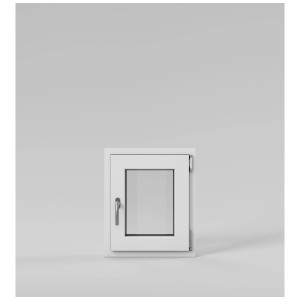 Fenêtre PVC blanc Roro oscillo-battante, DIN droite, 50x60 cm.