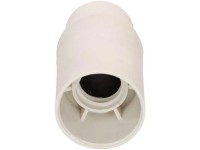 E14-Fassung Glattmantel M10 x 1 Weiss