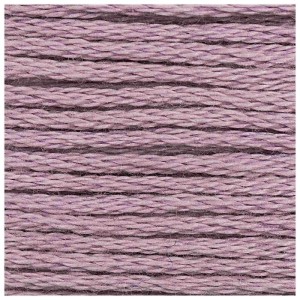 Fil à broder Rico Design en coton aubergine (094). Fil de 8 m pour broderie et travaux manuels.
