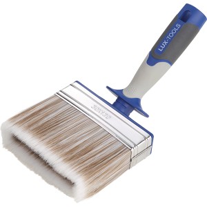 Pennello piatto LUX 120 mm con serbatoio, ideale per verniciare grandi superfici.