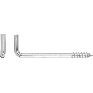 Gancio a vite diritto zincato Ø 4,2 x 80 mm / 6 pz.