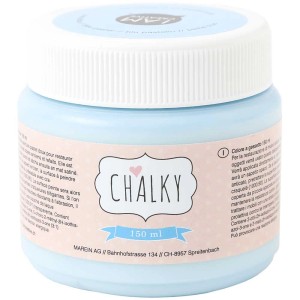 Dose Malfarbe Chalky Pastellblau, 150 ml, für Möbel und Deko.