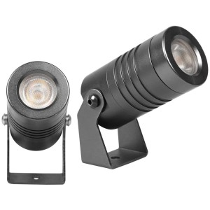 Faretto da giardino a LED grigio scuro Charly S, 5W, bianco caldo, IP67, per esterni.