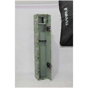 Armadio blindato camouflage per 4 fucili, cassaforte con scomparto munizioni.