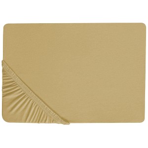 Lenzuolo con angoli elasticizzati in cotone verde oliva (200x200 cm) per letti king-size.