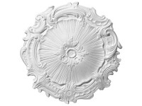 Decosa Rosette Elenora Polystyrol Weiss Ø 41 cm